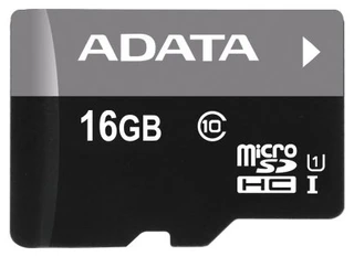 Карта памяти MicroSD A-DATA Premier 16Gb Class 10 UHS-I U1