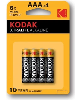Батарейка AAA Kodak LR03-4BL XTRALIFE, 4 шт