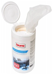 Влажные чистящие салфетки Buro BU-Tsurl 100 шт 