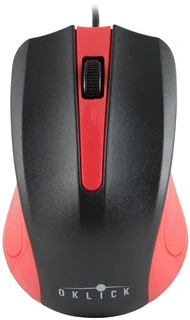 Мышь OKLICK 225M Black-Red USB 