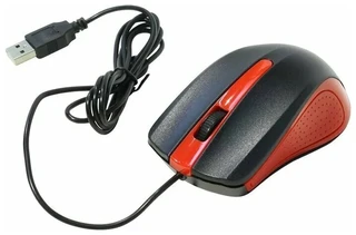 Мышь OKLICK 225M Black-Red USB 