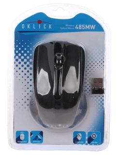 Мышь беспроводная OKLICK 485MW Black USB 