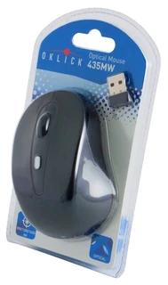 Мышь беспроводная OKLICK 435MW Black USB 