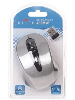 Мышь беспроводная OKLICK 435MW Black-Grey USB 