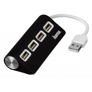 Концентратор USB Hama TopSide(12177) портов:4 черный