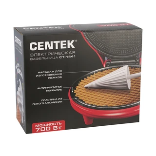 Вафельница CENTEK CT-1441, красный 