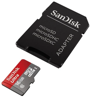 Карта памяти MicroSD 16Gb Class 10 SanDisk Ultra 48MB/s 