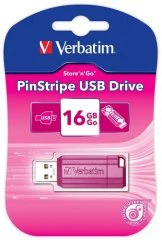 Флеш накопитель Verbatim Store 'n' Go PinStripe 8GB Pink 