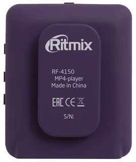 Плеер MP3 Ritmix RF-4150 4Gb красный, диктофон, FM-тюнер, экран LCD 1.8", Li-Pol, вес: 30 г, microSD 