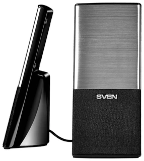 Уценка! Колонки Sven 249, черный, USB, 2х2 Вт(RMS)//СЦ-Замена кабеля, потертости 
