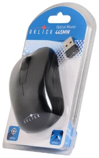 Мышь беспроводная OKLICK 445MW Black USB 