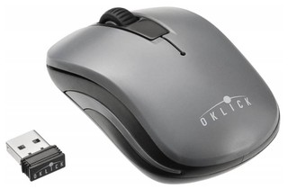 Купить Мышь беспроводная OKLICK 445MW Black-Grey USB / Народный дискаунтер ЦЕНАЛОМ