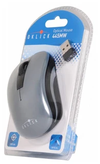 Мышь беспроводная OKLICK 445MW Black-Grey USB 