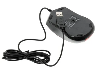 Мышь A4TECH N-400-2 Black-Red USB 
