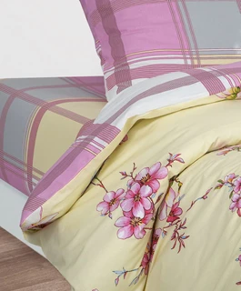 Комплект постельного белья АРТПОСТЕЛЬ De Luxe Утренний сад, 2 спальный, поплин, наволочки 70х70 см 
