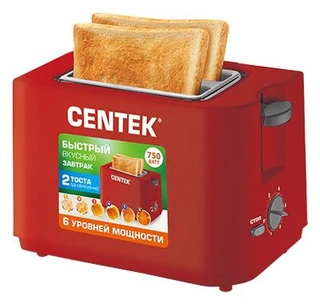 Тостер CENTEK CT-1425 красный 