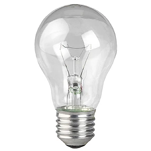 Лампа накаливания  ЭРА А50 95Вт 230-240V Е27 лон, прозр. в  гофре, Б 230-95-4