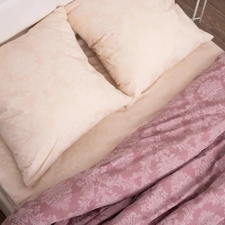 Комплект постельного белья Миланика Опал, Евро, поплин-жаккард, наволочки 70х70 см 