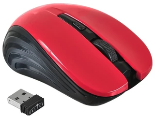 Мышь беспроводная OKLICK 545MW Red-Black USB 
