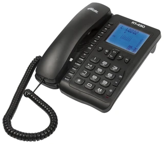 Телефон проводной Ritmix RT-490, черный 