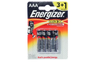 Батарейка AAA Energizer MAX LR03-4BL 3+1