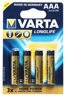 Батарейка VARTA LONGLIFE  AAA 4*BL