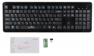 Купить Клавиатура беспроводная Oklick 870S Black USB / Народный дискаунтер ЦЕНАЛОМ
