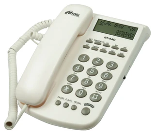 Телефон проводной Ritmix RT-440, черный 