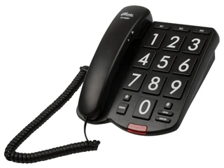 Телефон проводной Ritmix RT-520, черный 