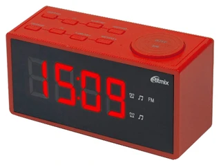 Радиобудильник Ritmix RRC-1212 красный 