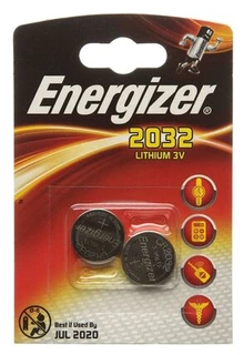 Батарейка Energizer CR2032, 2 шт/уп