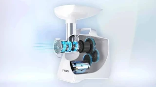 Электромясорубка Bosch MFW68660, черный/серебристый 