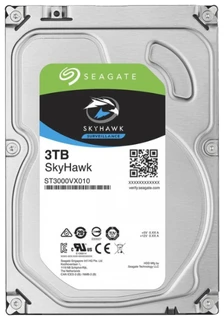 Жесткий диск HDD SATA III Seagate Video Skyhawk 3Tb (ST3000VX010) 