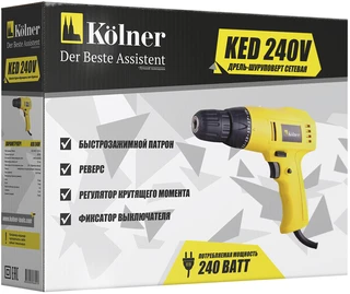 Дрель-шуруповерт Kolner KED 240V 