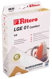Пылесборник FILTERO LGE 01 Comfort, 4 шт