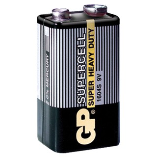 Батарейка GP Supercell 1604S 6F22  9v / Народный дискаунтер ЦЕНАЛОМ