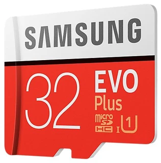 Карта памяти microSDHC Samsung EVO Plus 32GB + SD adapter (MB-MC32GA) 