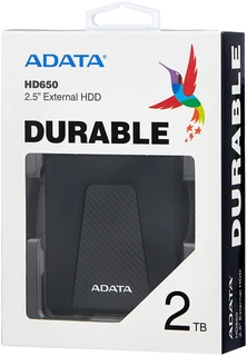 Внешний жесткий диск 2.5" ADATA DashDrive Durable HD650 1TB Black 