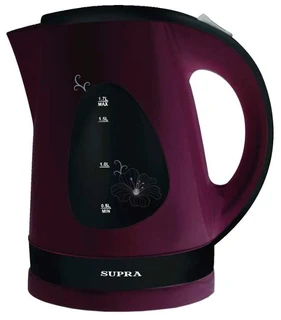 Чайник Supra KES-1708 черный/вишневый 