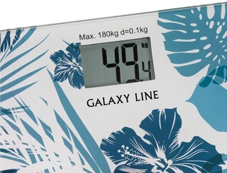 Весы напольные GALAXY LINE GL4801, белый/синий 