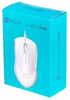 Мышь OKLICK 245M White USB 