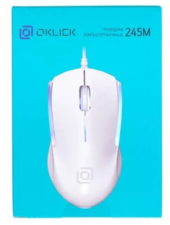 Мышь OKLICK 245M White USB 