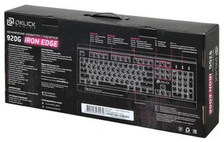Клавиатура игровая OKLICK 920G Iron Edge Black USB 