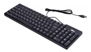Клавиатура проводная Ritmix RKB-100 Black USB 