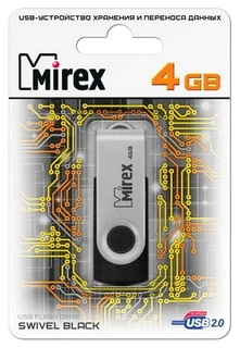 Флеш накопитель Mirex Swivel 4GB 