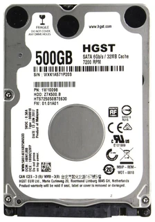 Жесткий диск HDD SATA-III HGST Travelstar Z7K500.B 500Gb