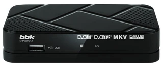 Ресивер DVB-T2 BBK SMP023HDT2 черный