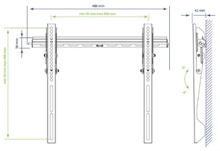 Кронштейн Kromax VEGA-12 для ТВ 22"-65" 