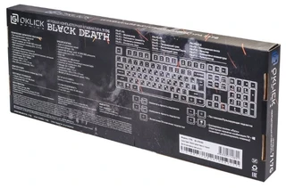 Клавиатура OKLICK 717G BLACK DEATH Black USB 