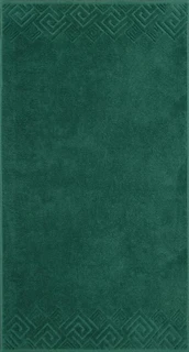 Полотенце Cleanelly Poseidon зеленый 100х150 см, махра 